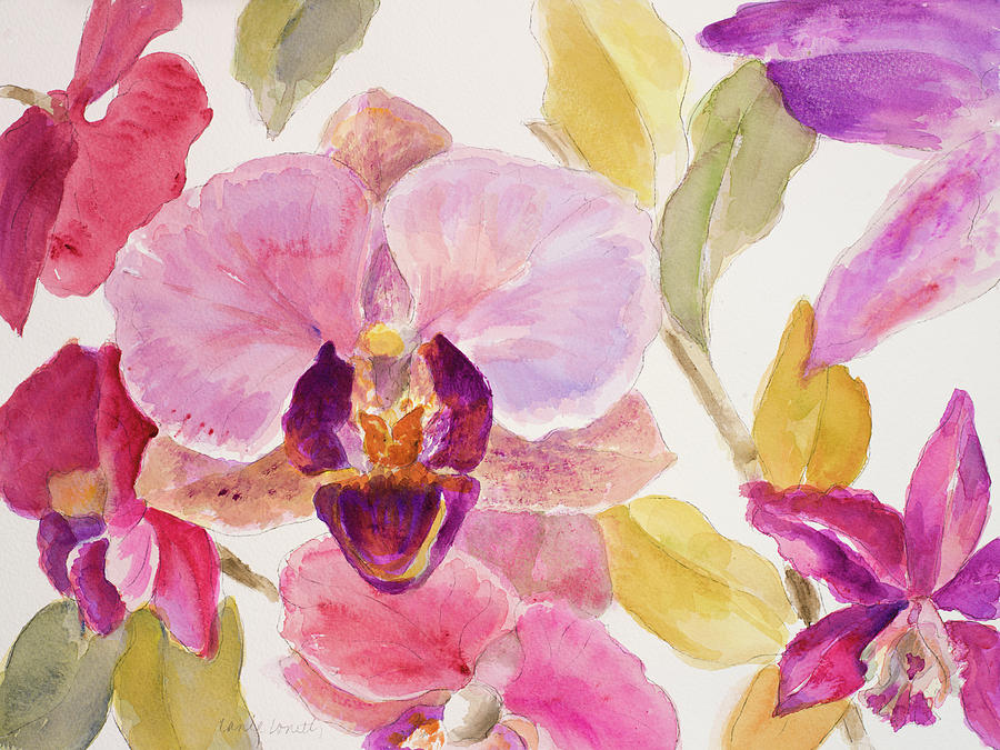 Orchid Painting - Radiant Orchid II #1 by Lanie Loreth