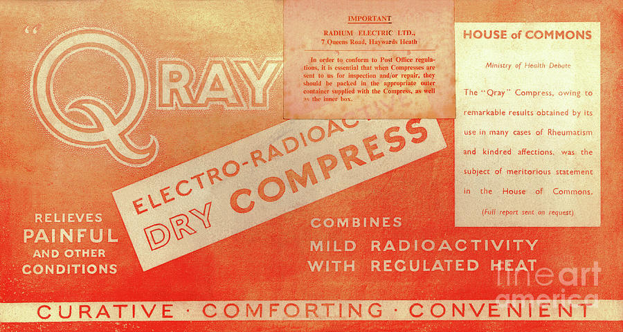Radium Blanket #1 Photograph by Science Photo Library Radium Blanket #1 Photograph by Science Photo Library