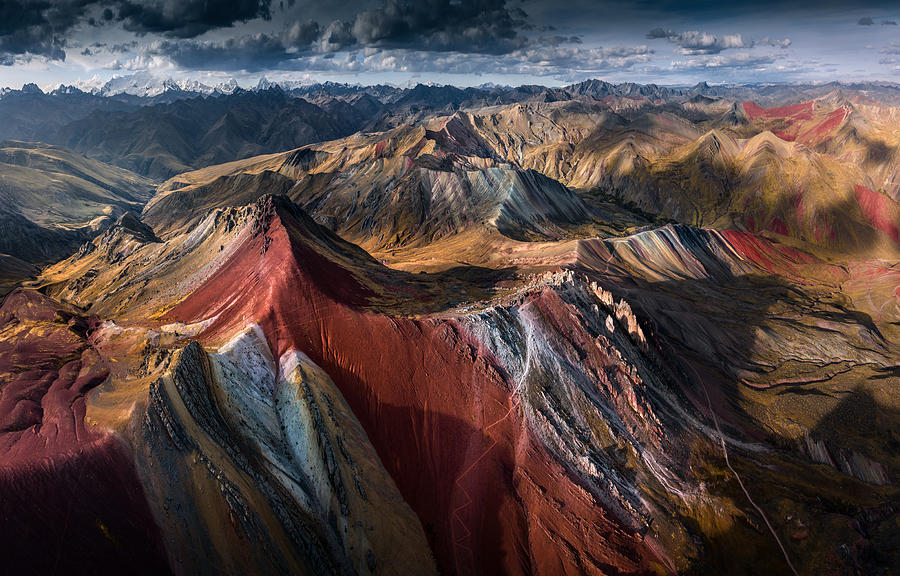 Landscape Photograph - Rainbow Mountains #1 by Karol Nienartowicz