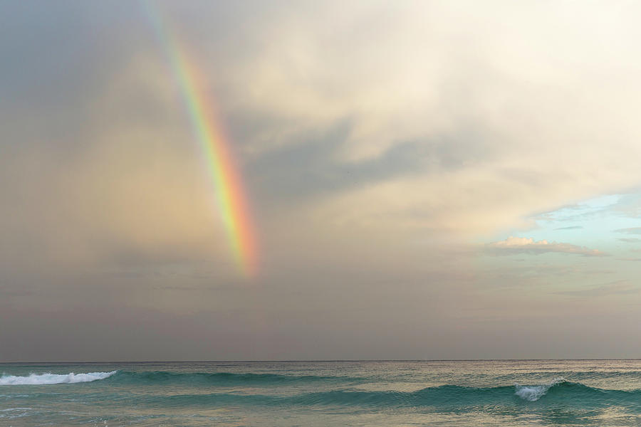 Rainbow Over Ocean In Cloudy Sky, Rio De Janeiro, Brazil Digital Art by ...