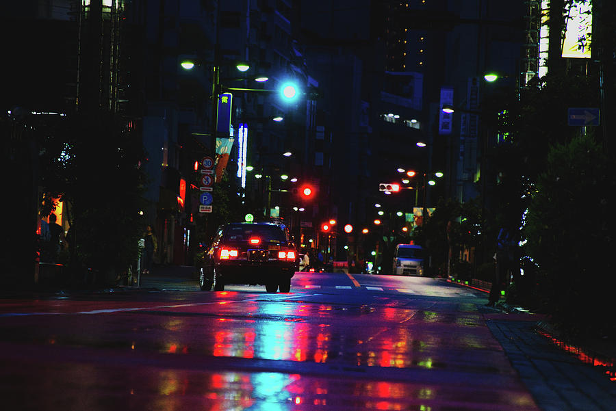 Rainy Night In The Streets Of Tokyo Photograph by Sebastian Kropp ...