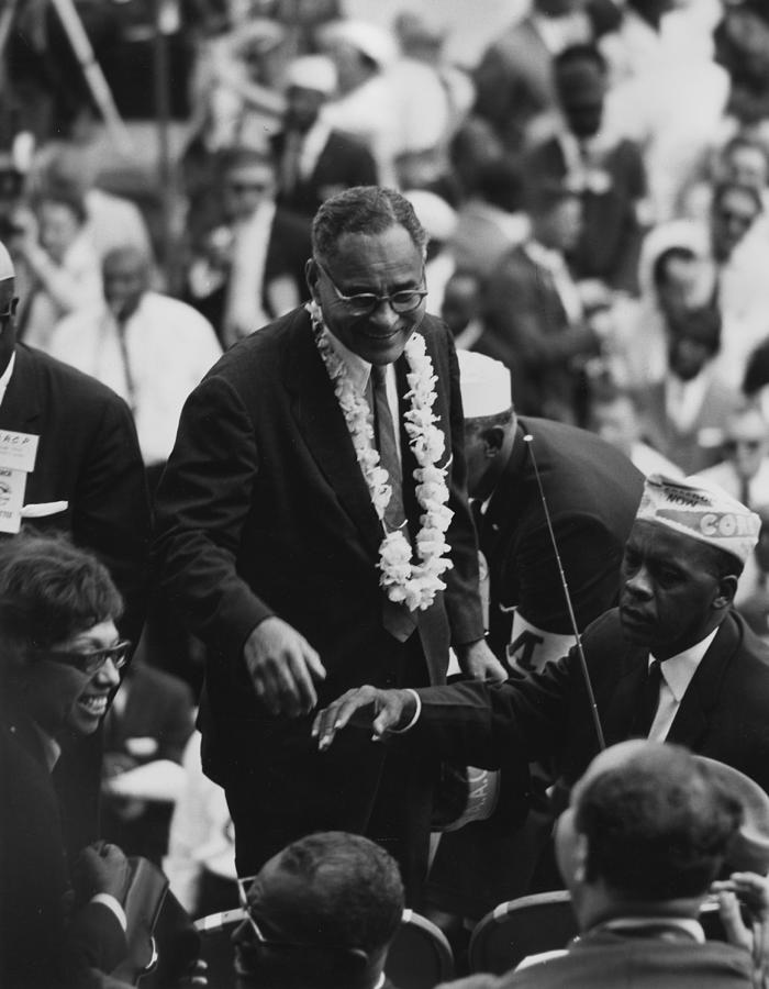 Ralph Bunche, March On Washington, 1963 #1 Photograph by Science Source