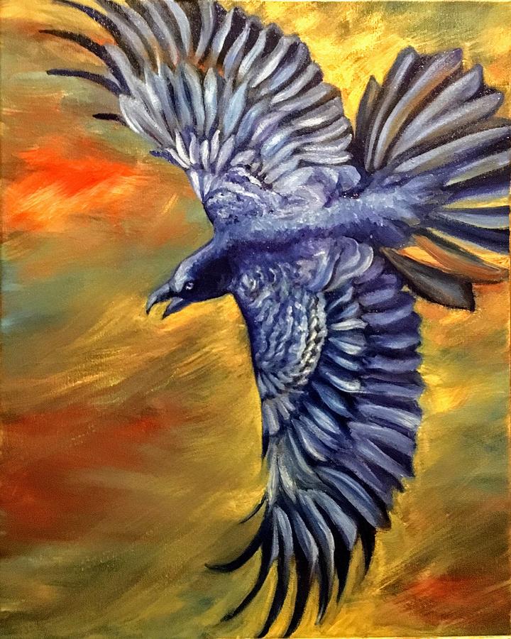 Raven Painting by Elizabeth Bartolomeo - Fine Art America