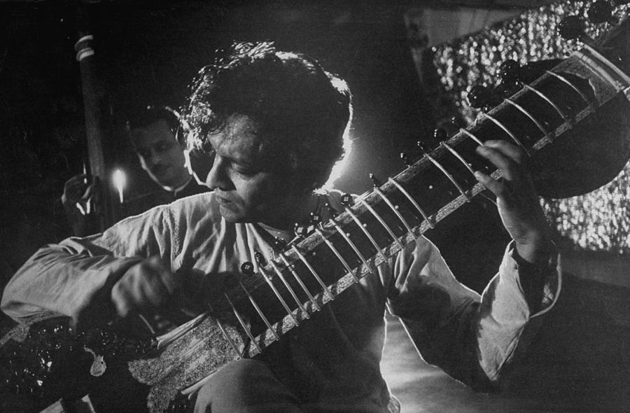 Music Photograph - Ravi Shankar #1 by Paul Schutzer