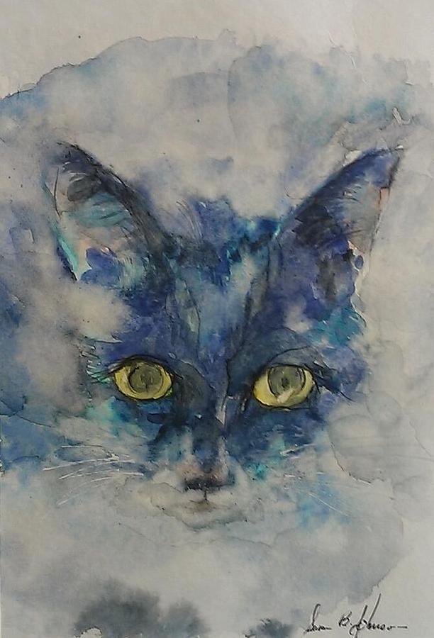 Ready to Pounce #1 Painting by Susan Blackaller-Johnson