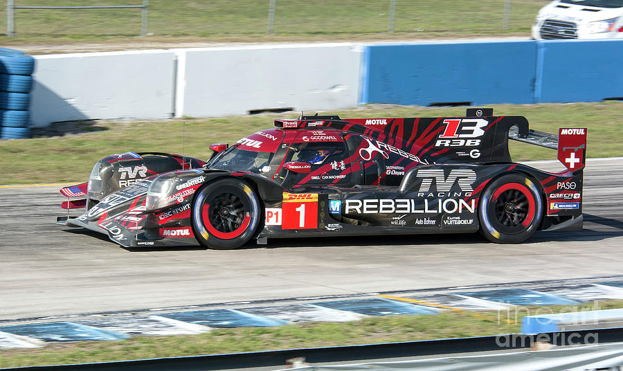 Rebellion R13 Gibson LMP1 WEC at Sebring 2019 1 Photograph by Tad