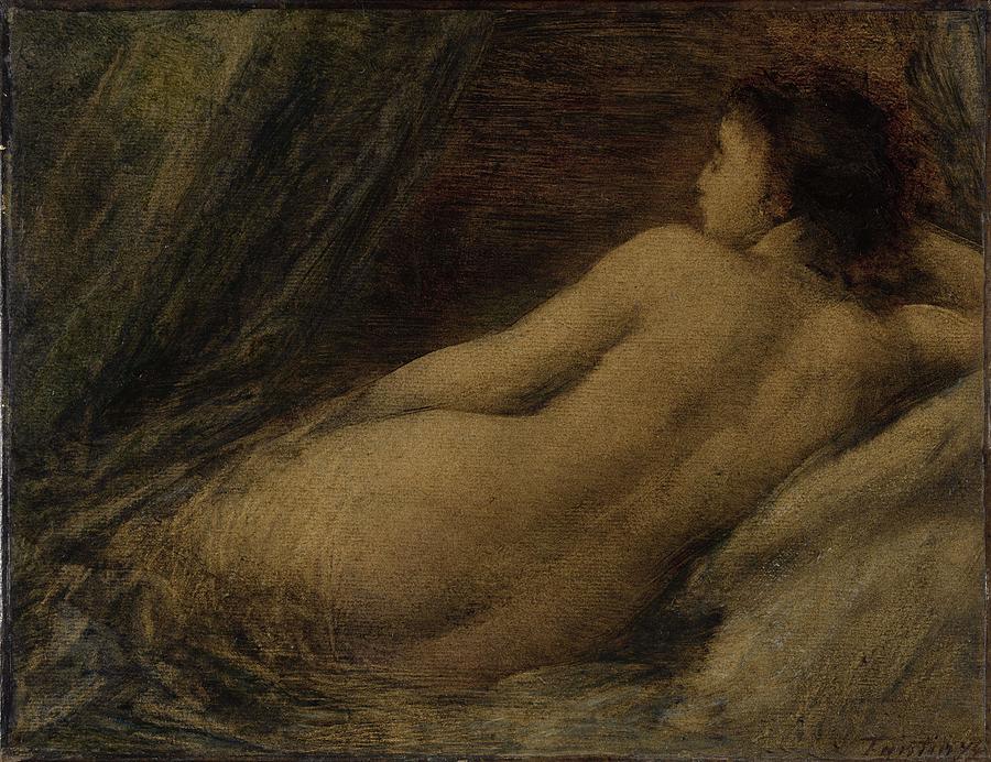 Reclining Nude. #1 Painting by Henri Fantin-latour
