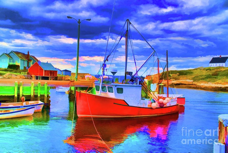 Red Boat #1 Photograph by Rick Bragan