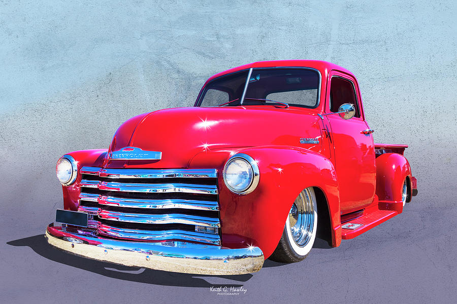 Red Chev #1 Photograph by Keith Hawley