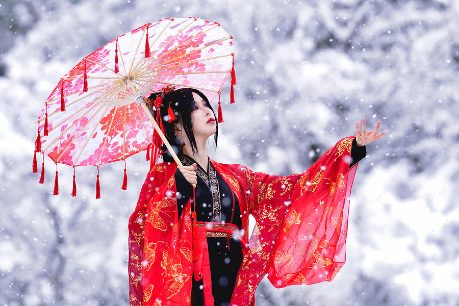 Umbrella Photograph - Red Earth #1 by Hiroaki Suemasa