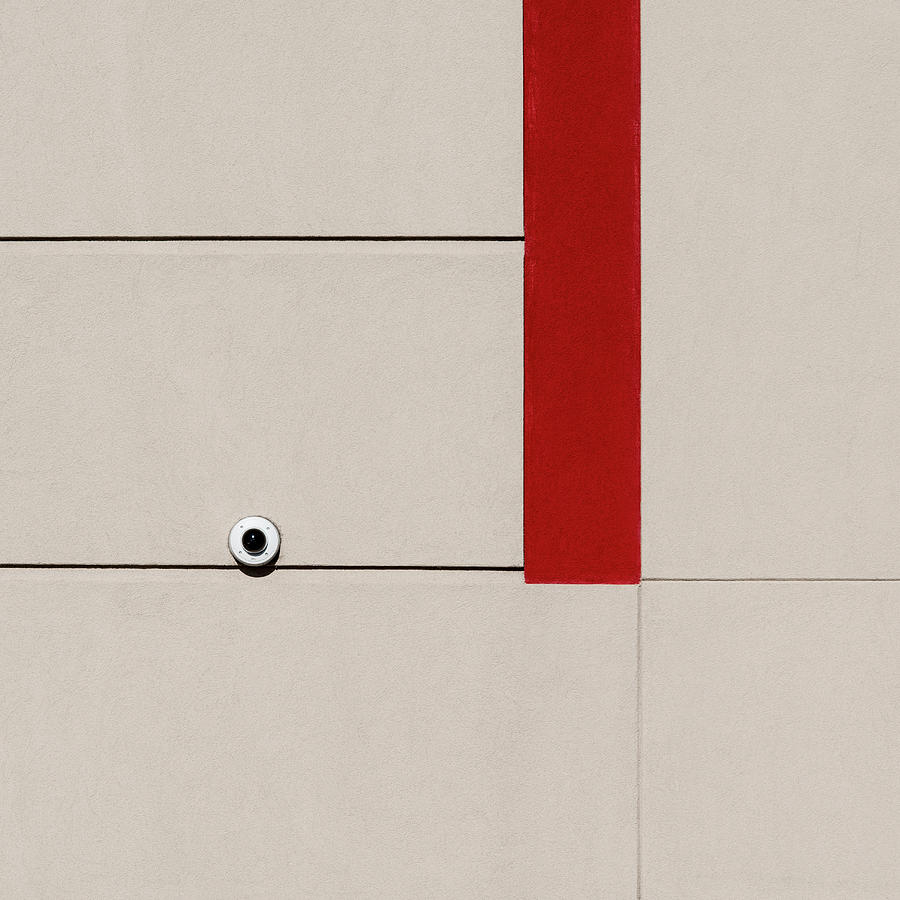 Square - Red Line Photograph by Stuart Allen