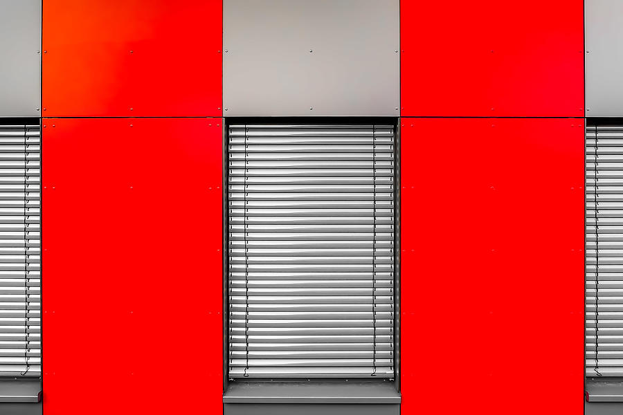 Architecture Photograph - Red #1 by Markus Auerbach