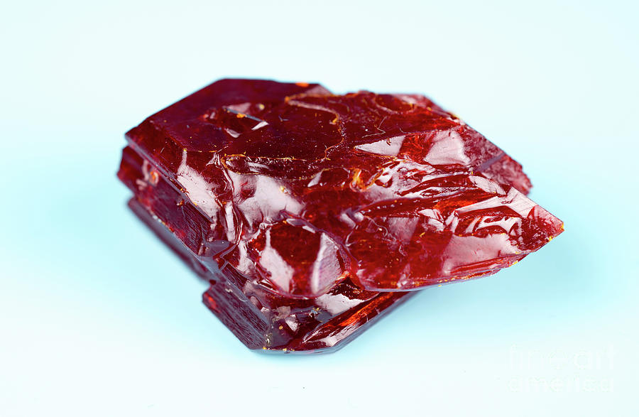 Red Mineral #1 Photograph by Wladimir Bulgar/science Photo Library