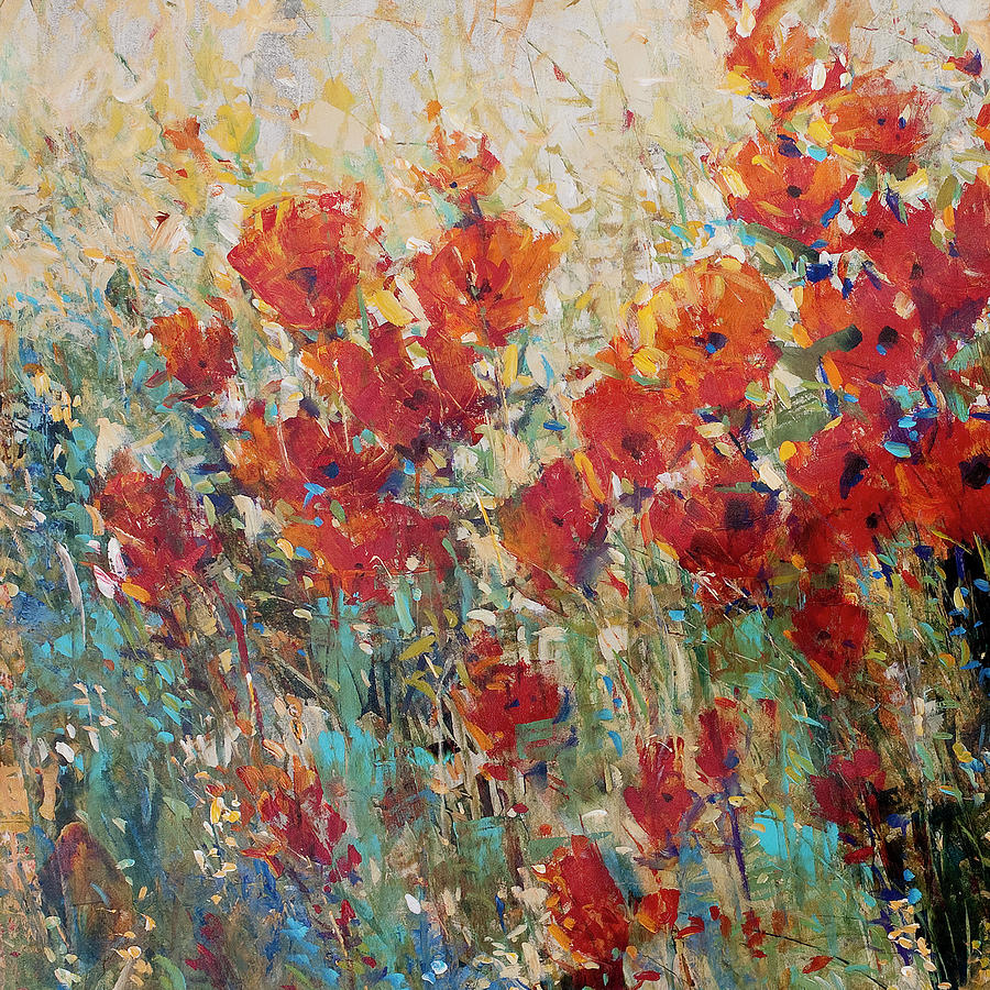 Red Poppy Field I #1 Painting by Tim Otoole