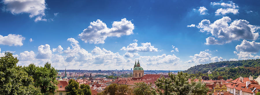 Red rooftops of Prague #4 Photograph by Vivida Photo PC