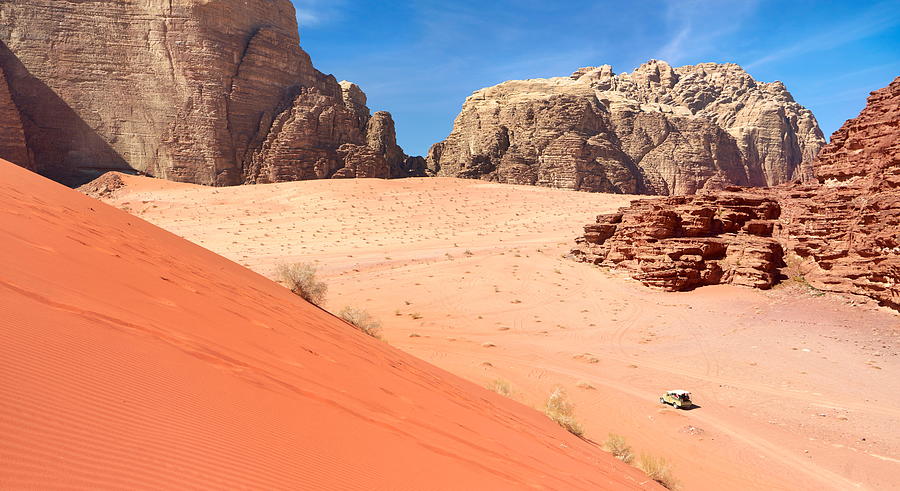 Desert Photograph - Red Sand Dune, Wadi Rum Desert, Jordan #1 by Jan Wlodarczyk