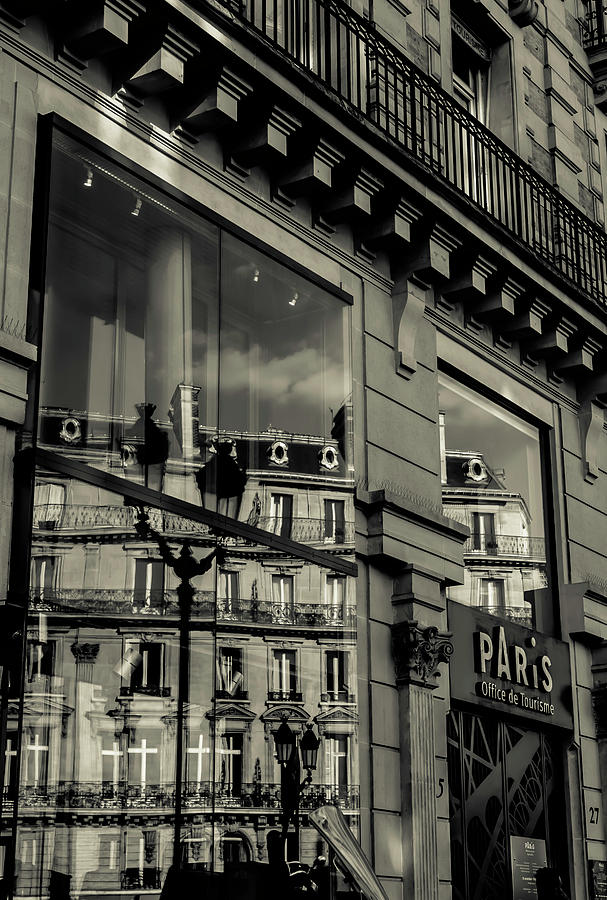 Reflected Reality of Paris  #1 Photograph by David Perea