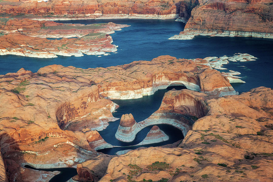 Reflection Canyon Aerial - 5 #1 Photograph by Alex Mironyuk