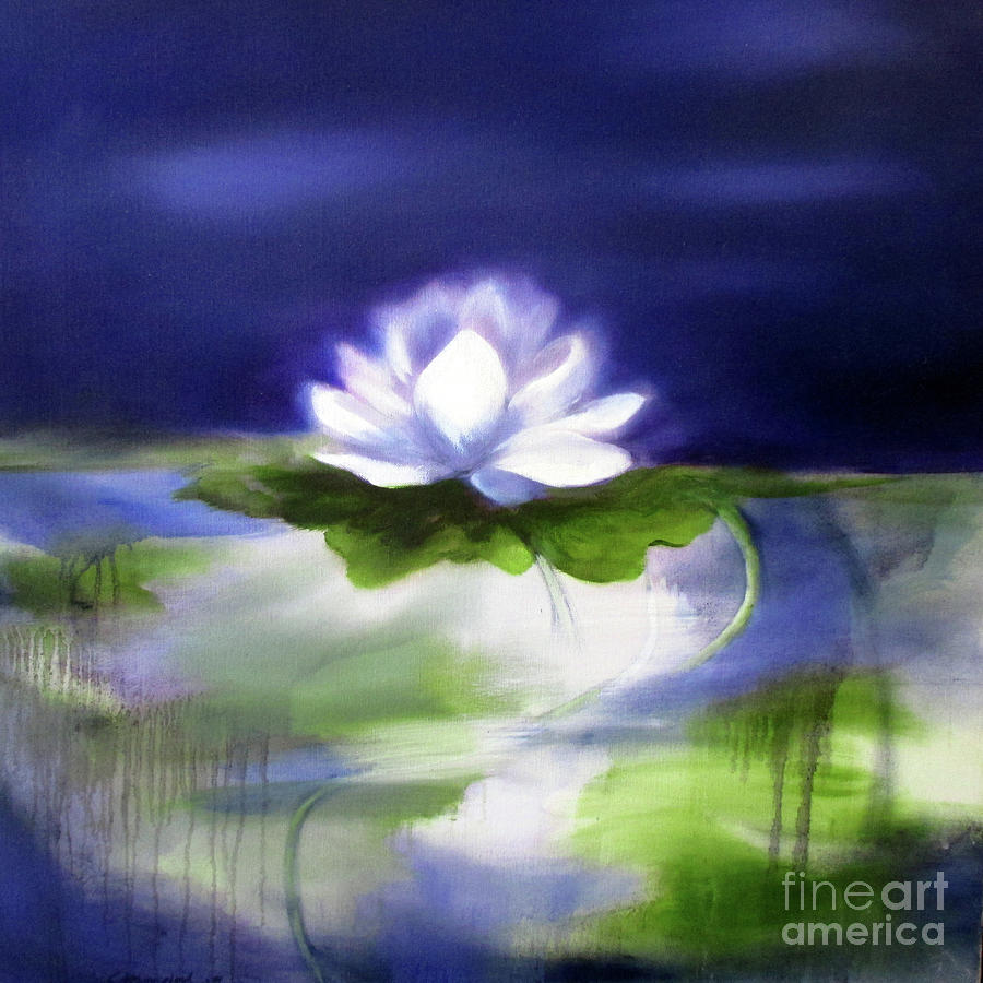 Regal Lotus #1 Painting by Kate Hungerford