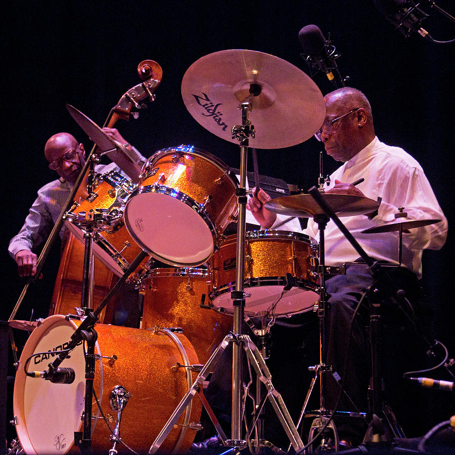 Reggie Workman and Andrew Cyrille 2 #1 Photograph by Lee Santa