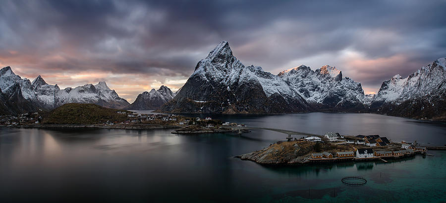 Mountain Photograph - Reinefjorden #1 by Wojciech Kruczynski