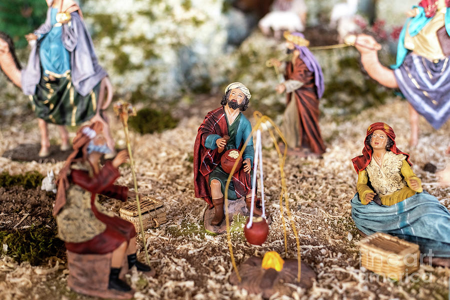 Religious figures of nativity scene at Christmas. #1 Photograph by Joaquin Corbalan
