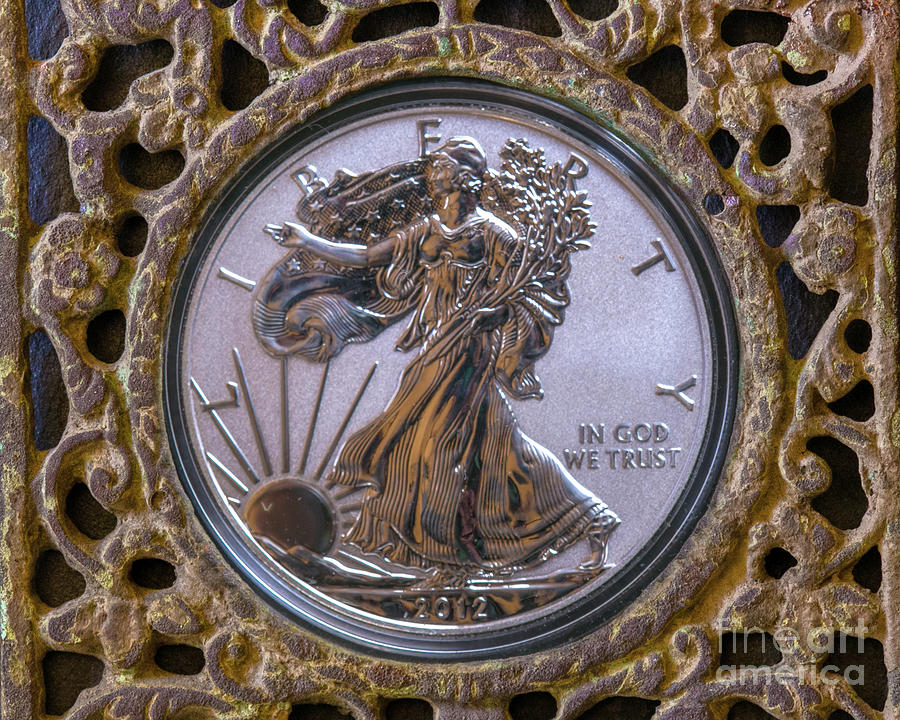 Reverse Proof Silver Eagle Dollar Coin #3 Digital Art by Randy Steele