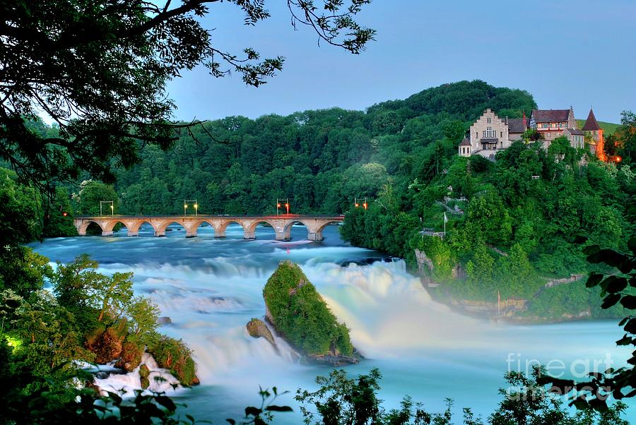 Rheinfall Waterfall Photograph by Michael Szoenyi/science Photo Library ...