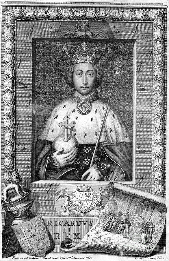 Richard II, King Of England.artist #1 Drawing by Print Collector