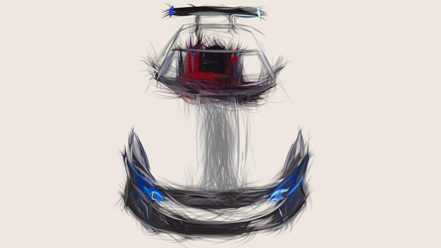 Rimac_S Draw #2 Digital Art by CarsToon Concept