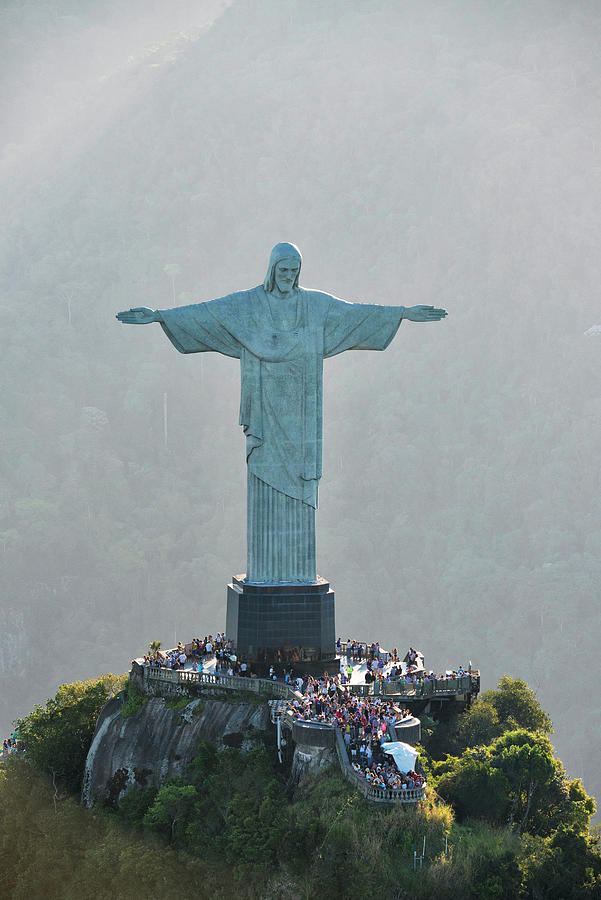 Rio De Janeiro, Christ The Redeemer #1 Digital Art by Sean Caffrey