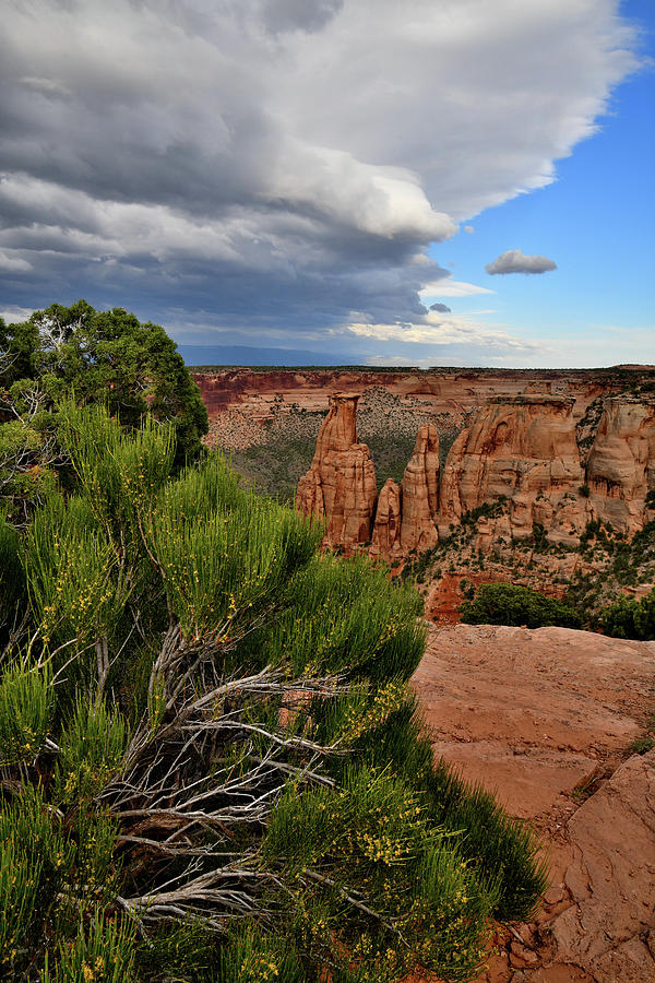 Rising Clouds over Colorado National Monument #1 Photograph by Ray Mathis