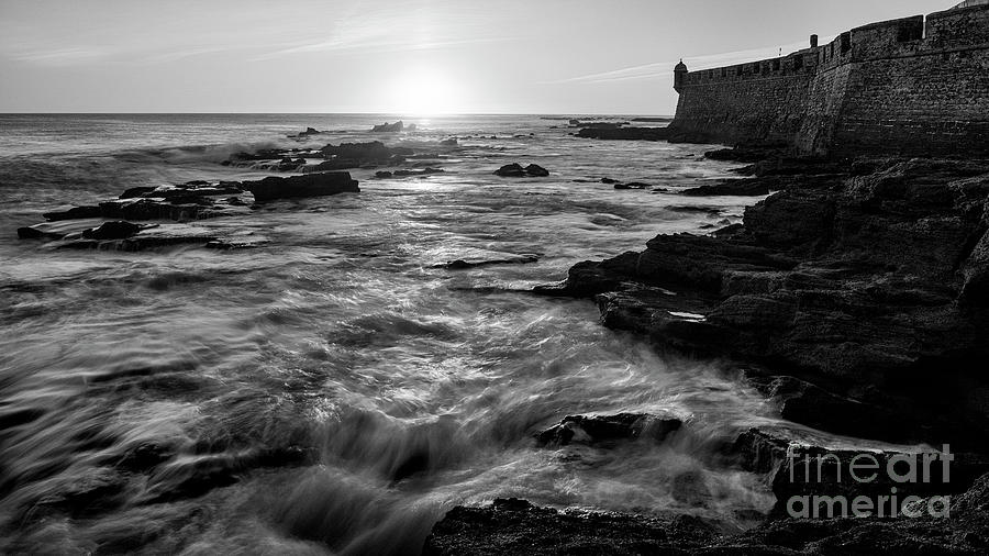 Rising Tide Saint Sebastian Castle Cadiz Spain Photograph by Pablo Avanzini