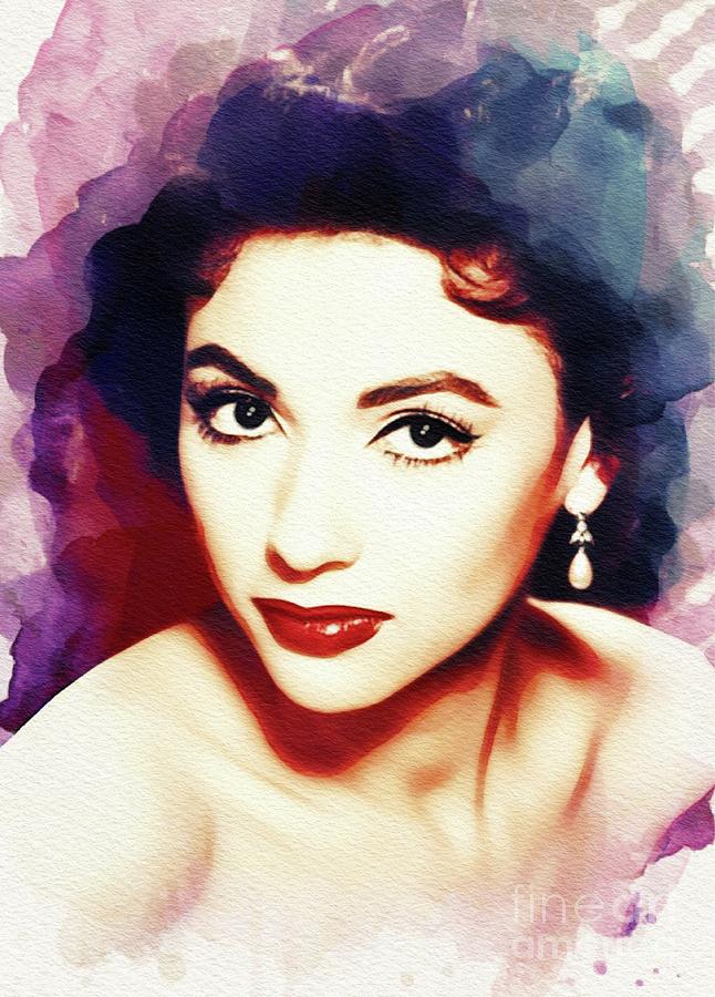 Rita Moreno, Vintage Actress Painting by Esoterica Art Agency Fine