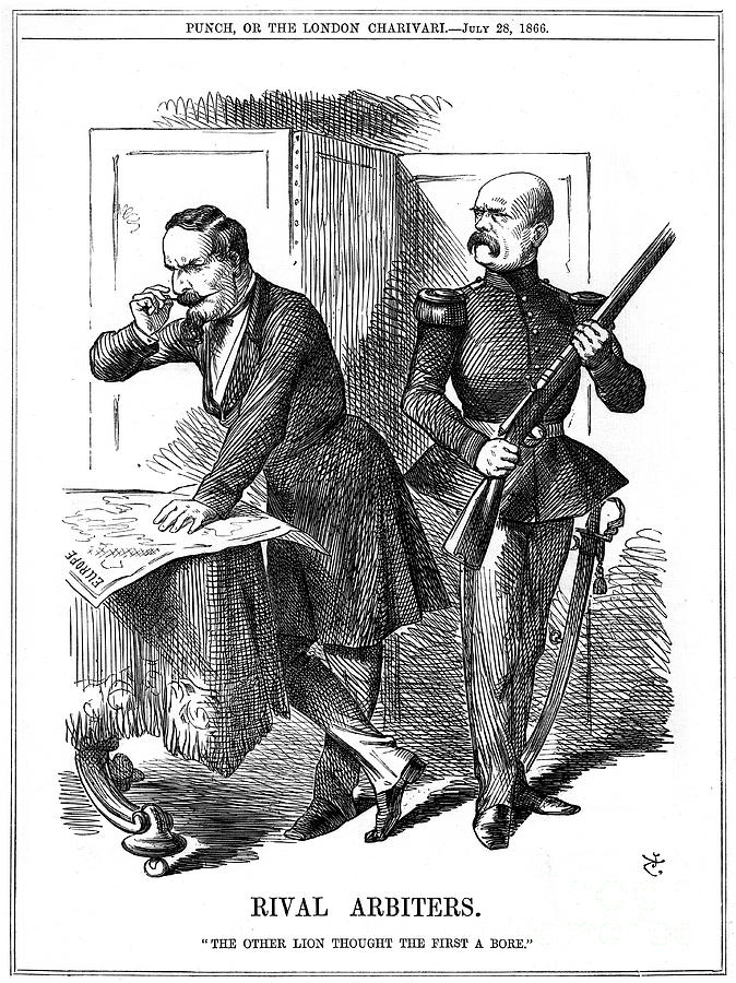 Rival Arbiters, 1866. Artist John #1 Drawing by Print Collector