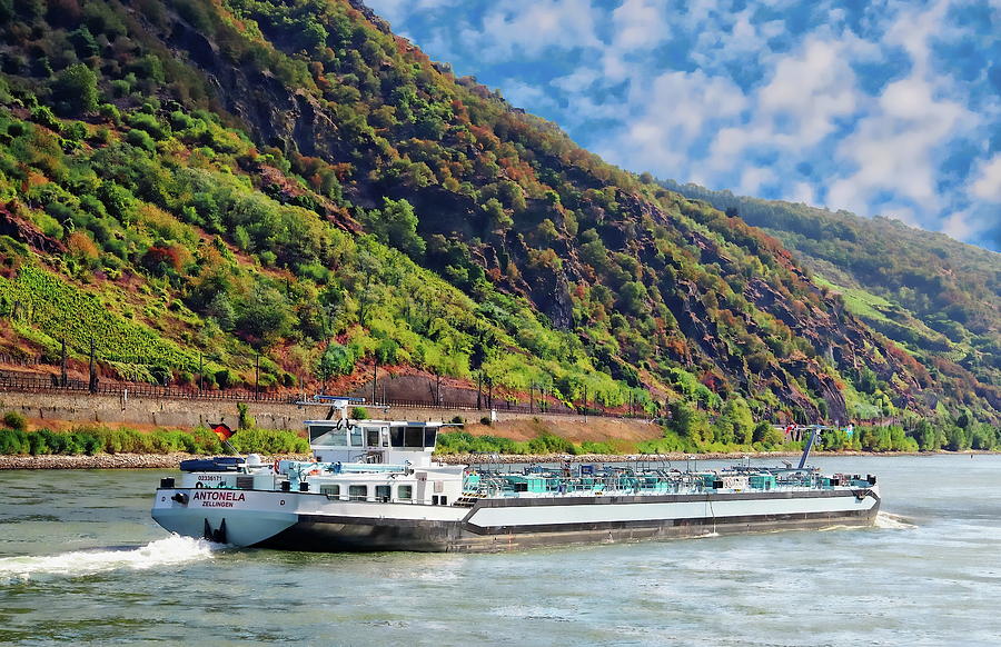 River Barge by Anthony Dezenzio River Barge by Anthony Dezenzio