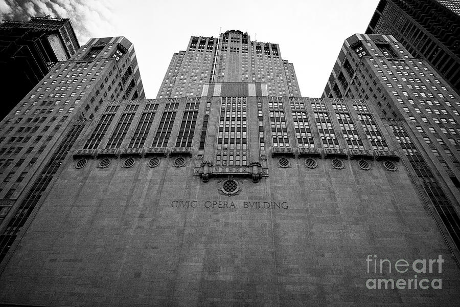 Chicago Photograph - River Facing Side Of The Civic Opera Building Chicago Illinois United States Of America by Joe Fox Chicago Photograph - River Facing Side Of The Civic Opera Building Chicago Illinois United States Of America by Joe Fox