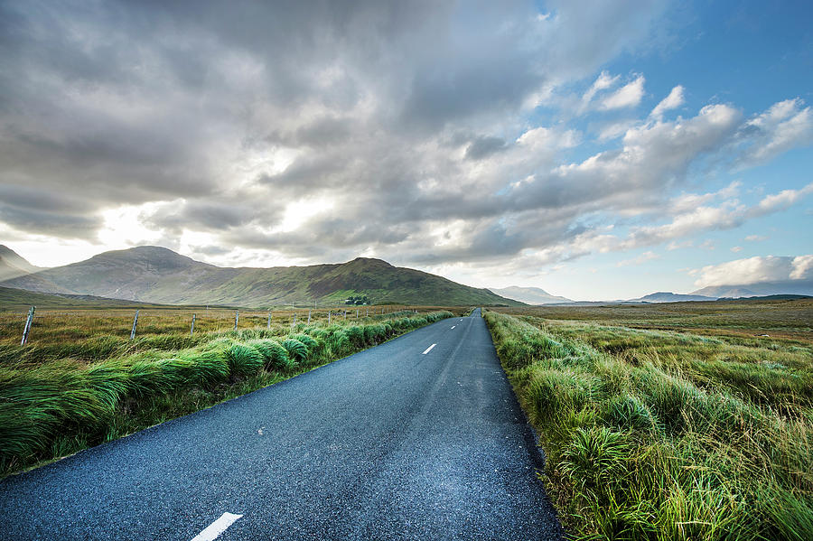 Road At Sheeffry Hills, Ireland #1 Digital Art by Pete Goding