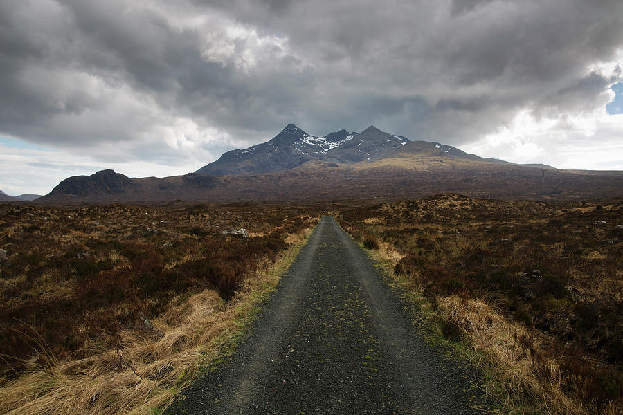 Nature Digital Art - Road Leading Through Cuillin Mountains, Sligachan, Isle Of Skye, Scotland #1 by Leon Harris