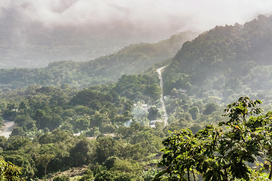 Road thru the mountains in Copan district of Honduras. Photograph by ...