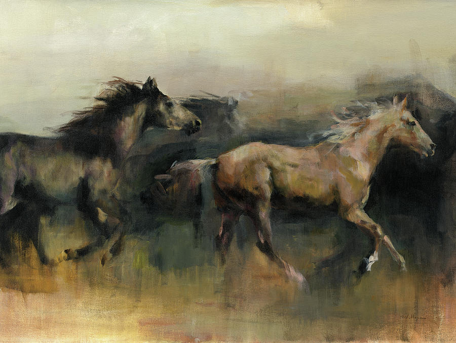 Roaming The West Crop Painting by Marilyn Hageman - Fine Art America