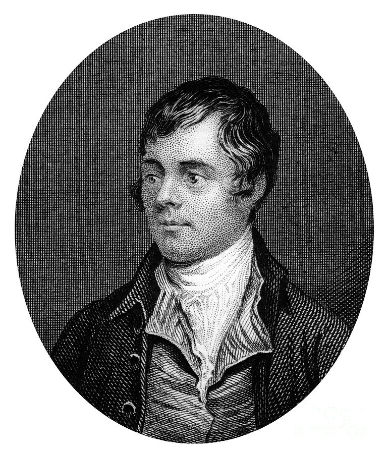 Robert Burns, Scottish Poet, 1877 #1 Drawing by Print Collector