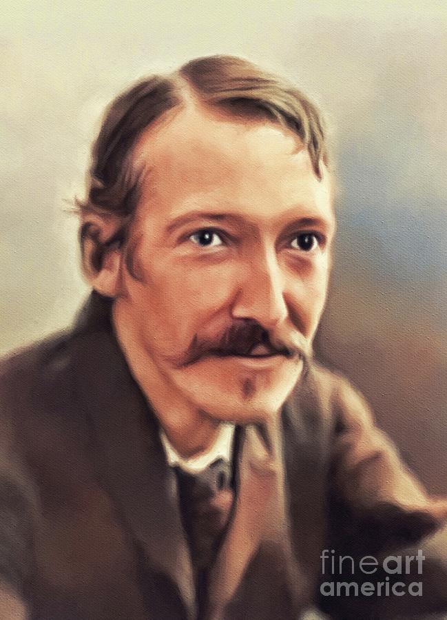 Robert Louis Stevenson, Literary Legend Painting by Esoterica Art ...