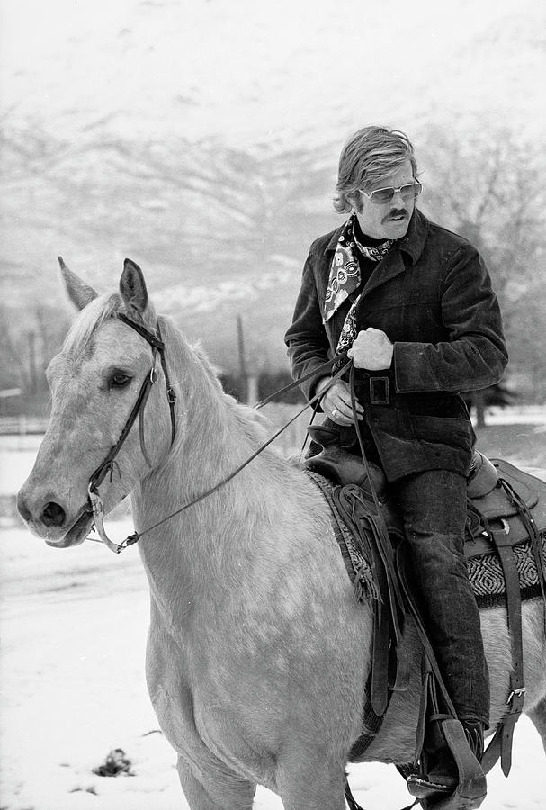 Robert Redford On A Horse #1 Photograph by John Dominis