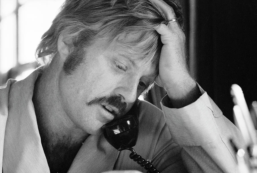 Robert Redford On The Phone #1 Photograph by John Dominis