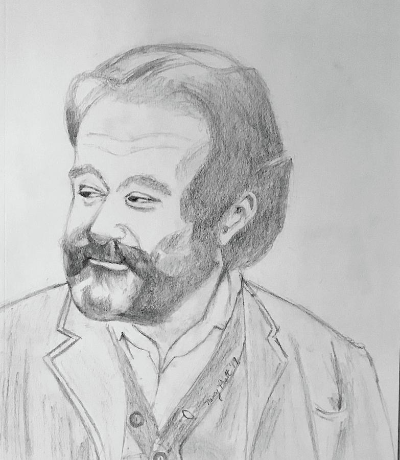 Robin Williams Drawing By Nancy Pratt - Fine Art America