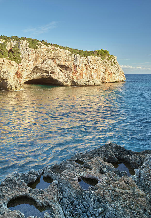 Rock Arch Near Cala Varques, Mallorca, Balearic Islands, Spain #1 Photograph by Rainer Mirau