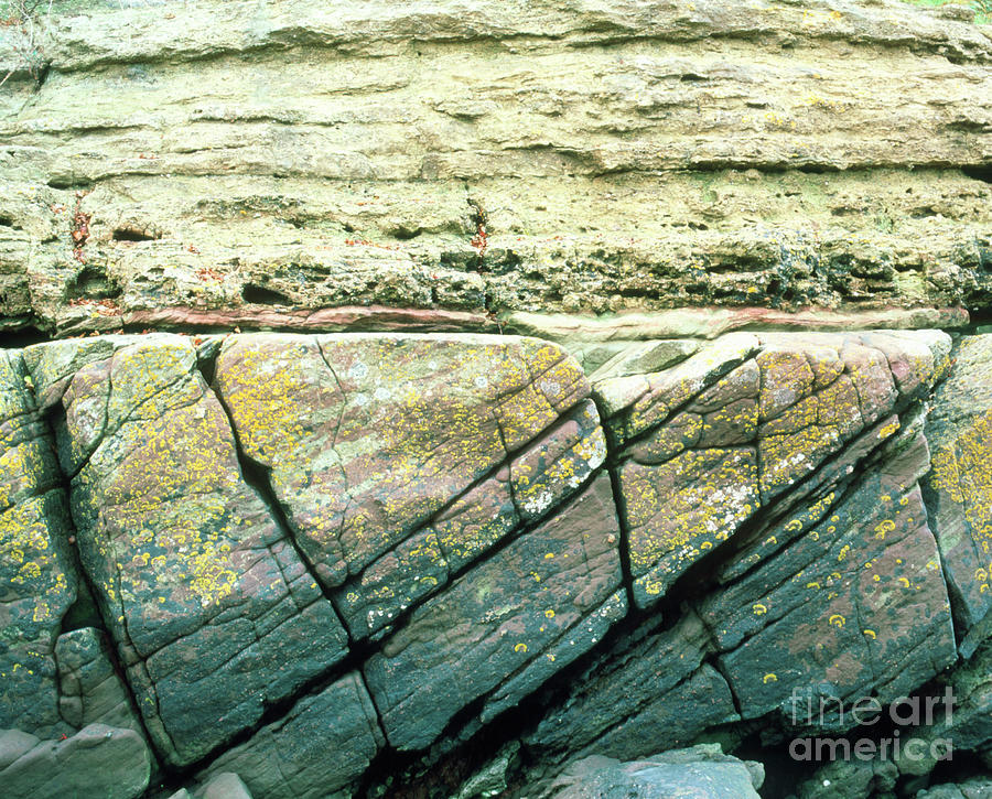 Rock Unconformity #1 Photograph by Martin Bond/science Photo Library