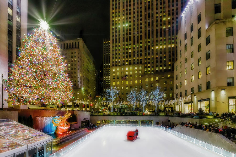 Christmas Photograph - Rockefeller Center Christmas NYC #1 by Susan Candelario