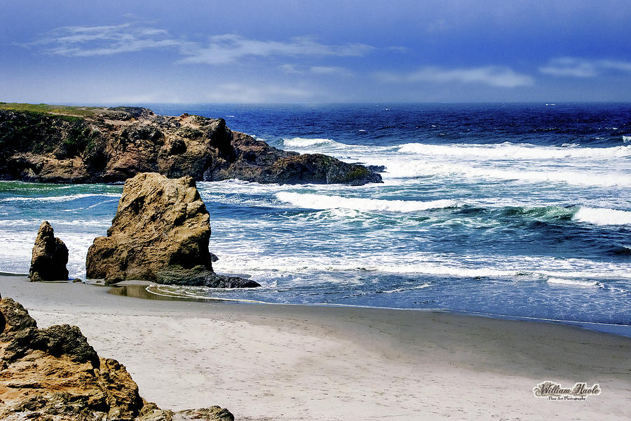 Rocky Beach Blue Mendocino by William Havle Rocky Beach Blue Mendocino by William Havle